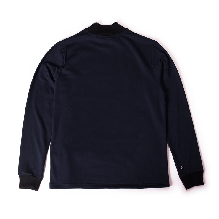 “Sync” raised collar sweatshirt